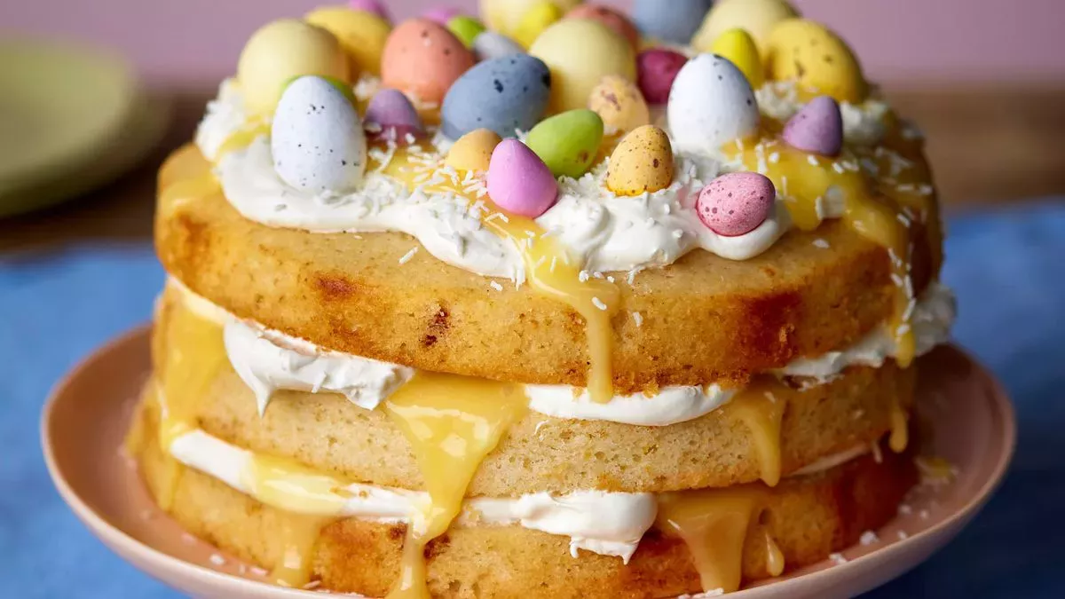 Receta de tarta de Pascua de coco y limón