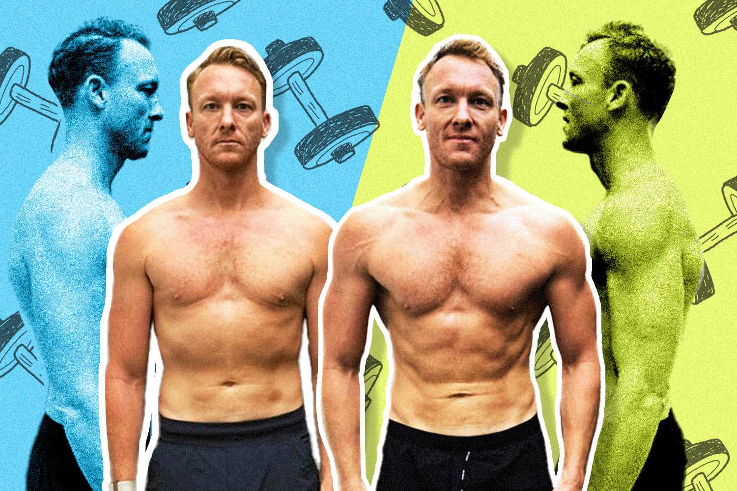 La transformación corporal de 3 meses de Luc Wiesman: De normal a asombroso
