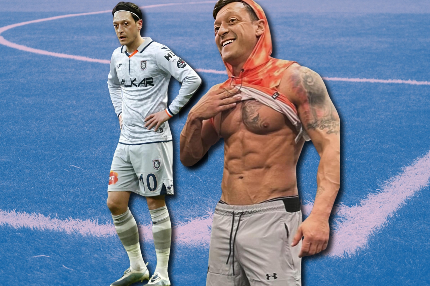 Mesut Ozil, agredido en Internet tras revelar su transformación corporal de un año