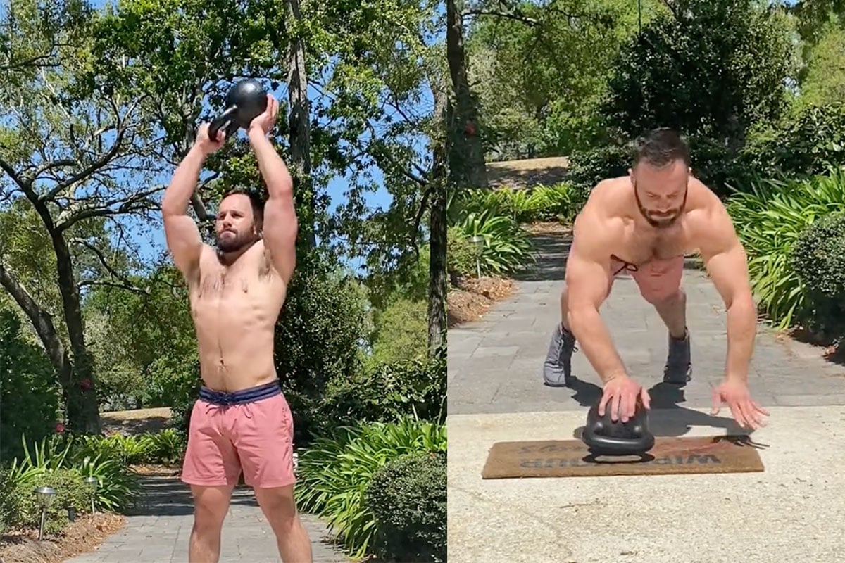 Eficaz circuito de empuje con kettlebell para aumentar la fuerza y la movilidad