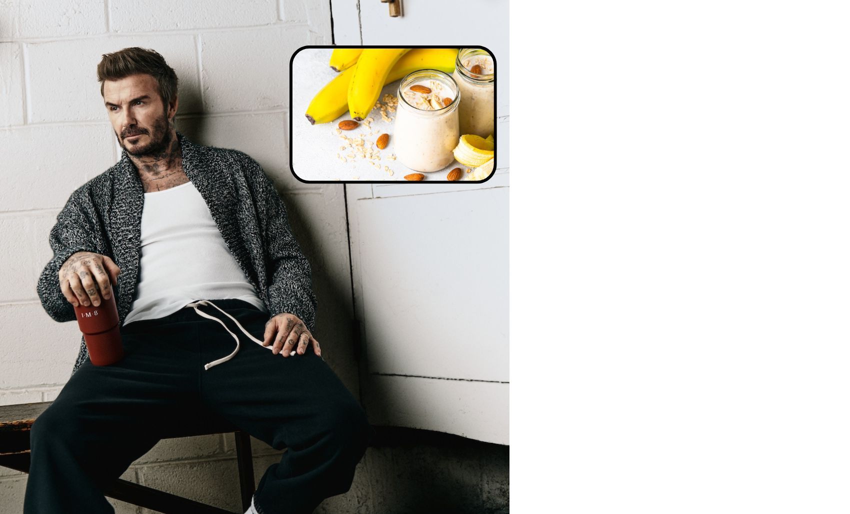 David Beckham comparte su batido favorito de 5 ingredientes para energía y recuperación