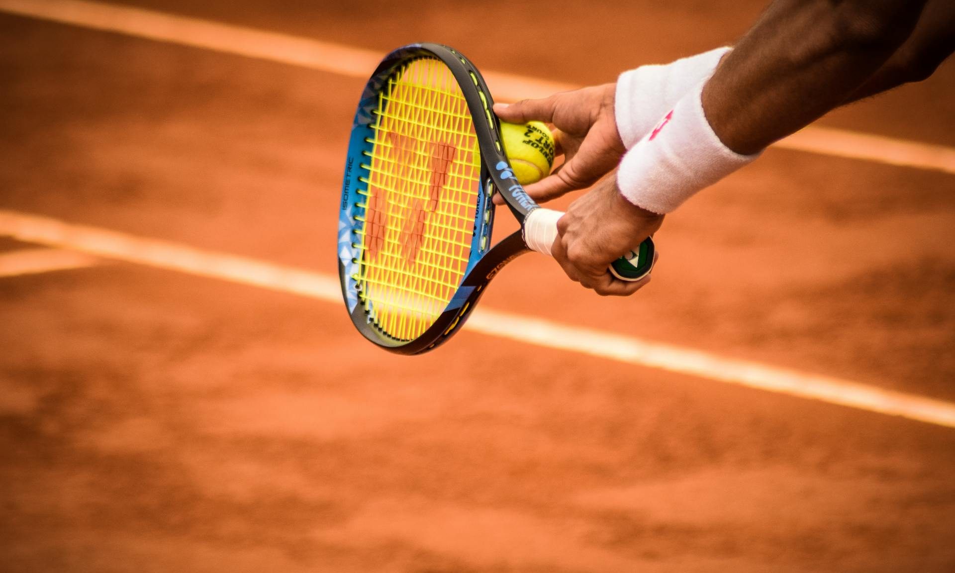 raqueta de tenis de cerca