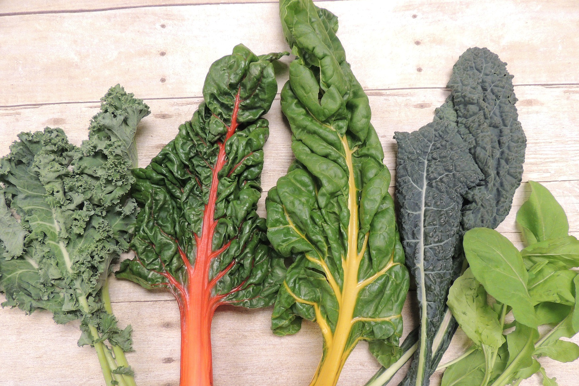 Verduras de hoja verde oscuro