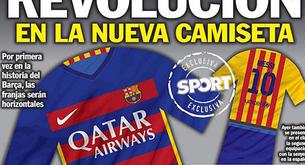 Rayas horizontales en la nueva camiseta del Barcelona
