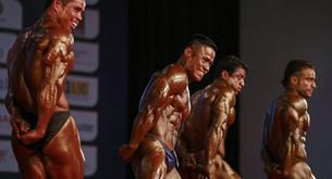 Flipa con los cuerpos de los campeones del culturismo