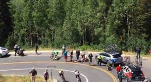 El brutal accidente de un ciclista en el Tour de Utah